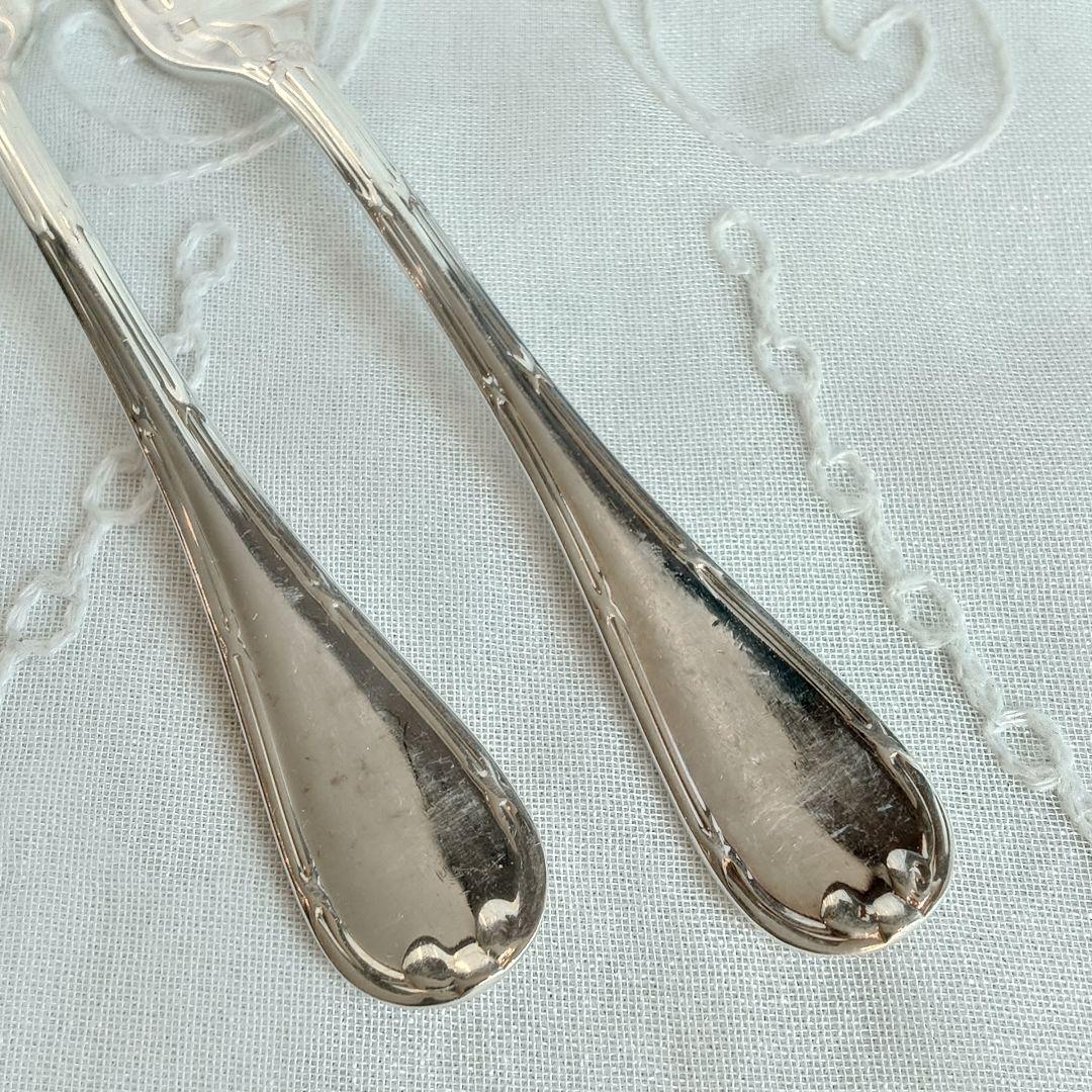 クリストフル　リュバン　希少　デザートフォーク　2本組　クリストフルシルバー