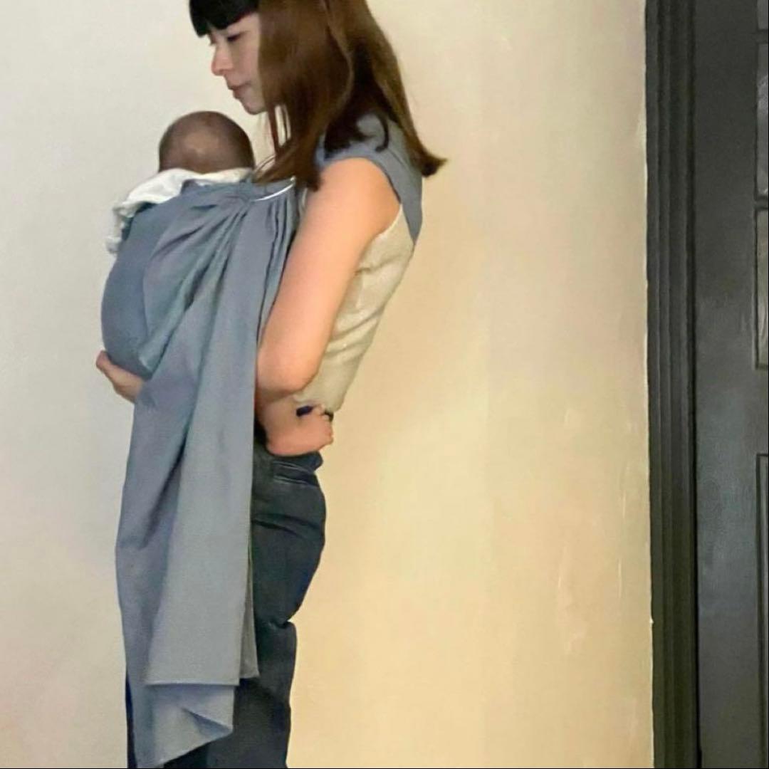 ミリスリング　miriスリング　スリング　抱っこ紐　出産準備　アイスブルー