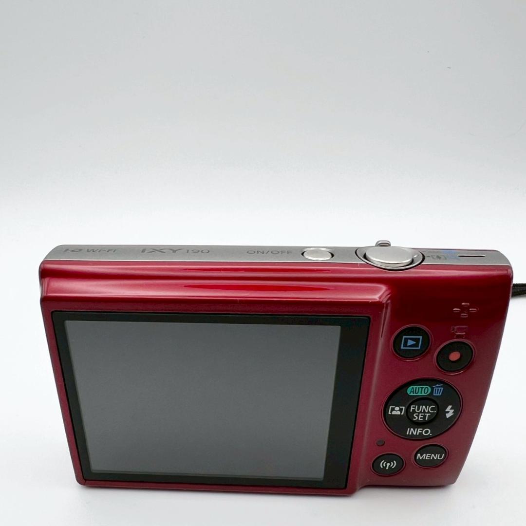 【完動品】Canon IXY 190 コンデジ レッド 動作確認済