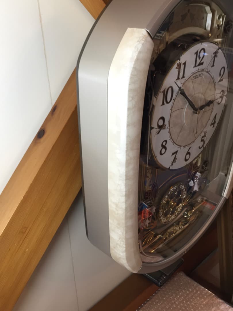 ○[超美品] セイコー ウェーブシンフォニー 電波からくり掛け時計 RE567G