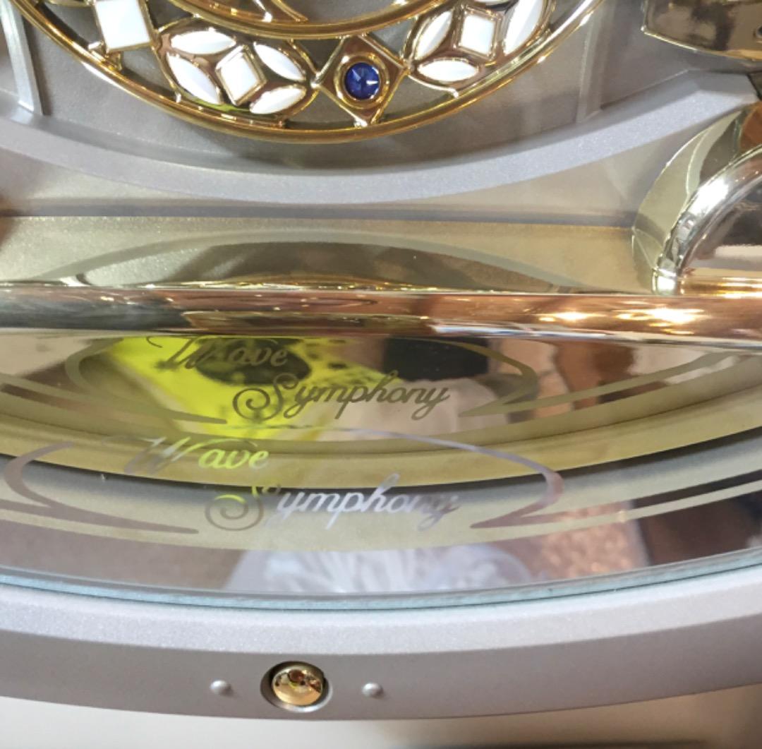 ○[超美品] セイコー ウェーブシンフォニー 電波からくり掛け時計 RE567G