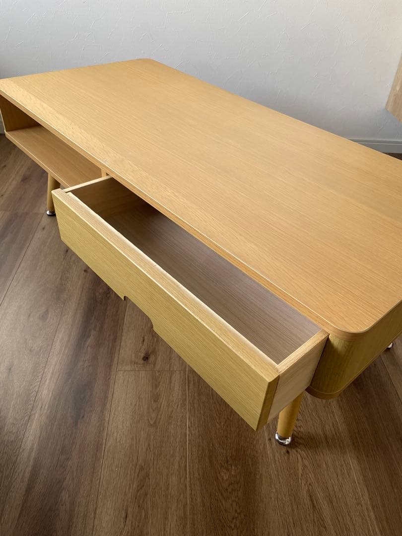 引出し付センターテーブル