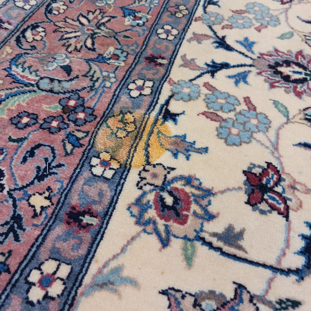 Y2954 高級 パキスタン産 ウール 手織り 大判 224×140㎝