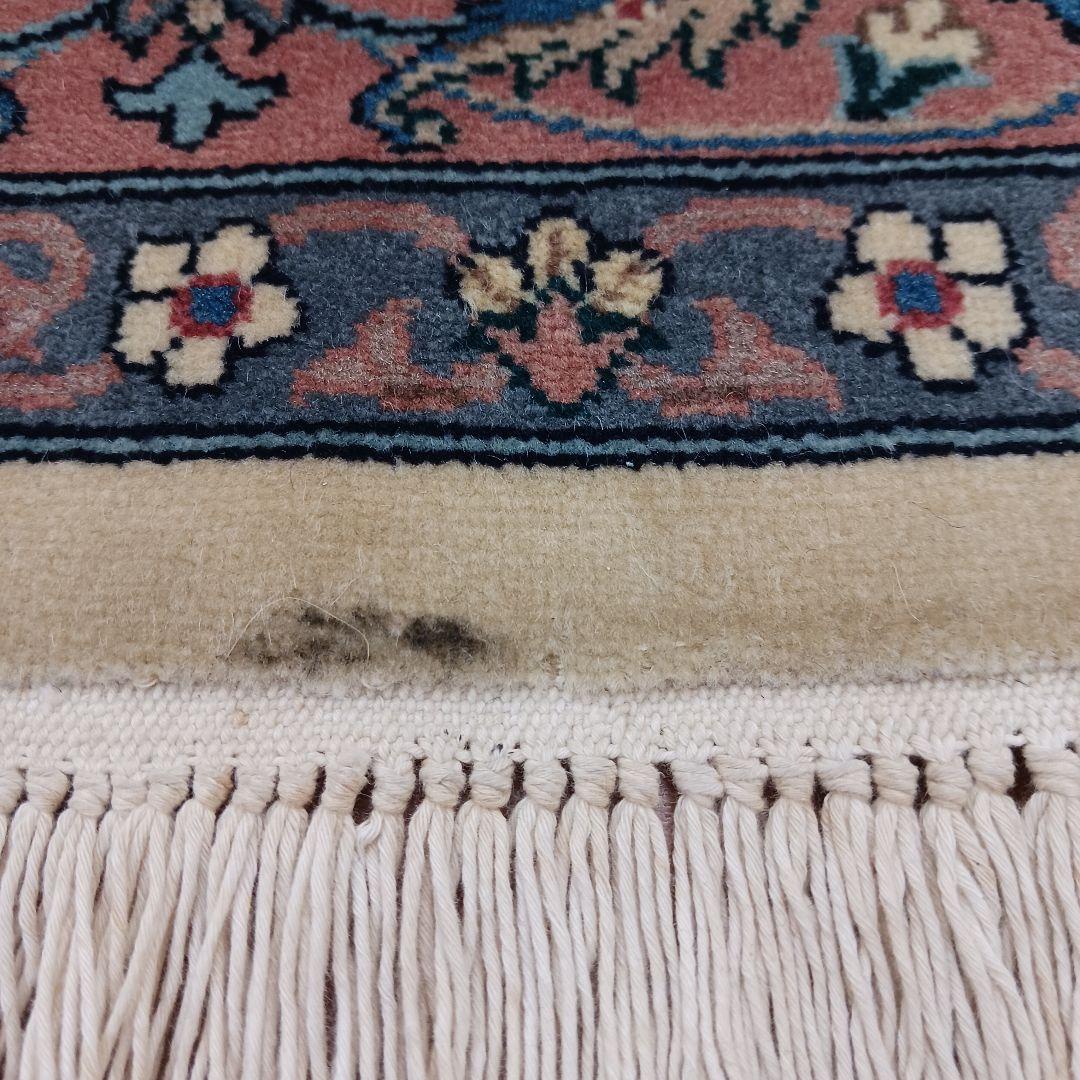 Y2954 高級 パキスタン産 ウール 手織り 大判 224×140㎝