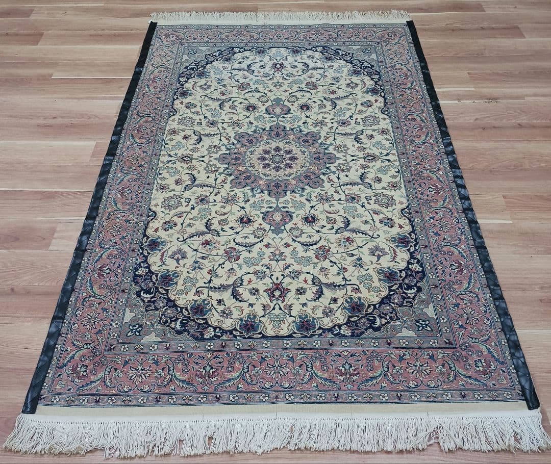 Y2954 高級 パキスタン産 ウール 手織り 大判 224×140㎝