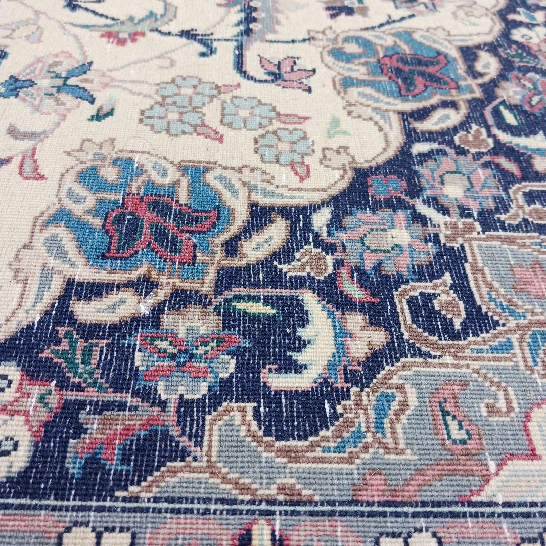 Y2954 高級 パキスタン産 ウール 手織り 大判 224×140㎝