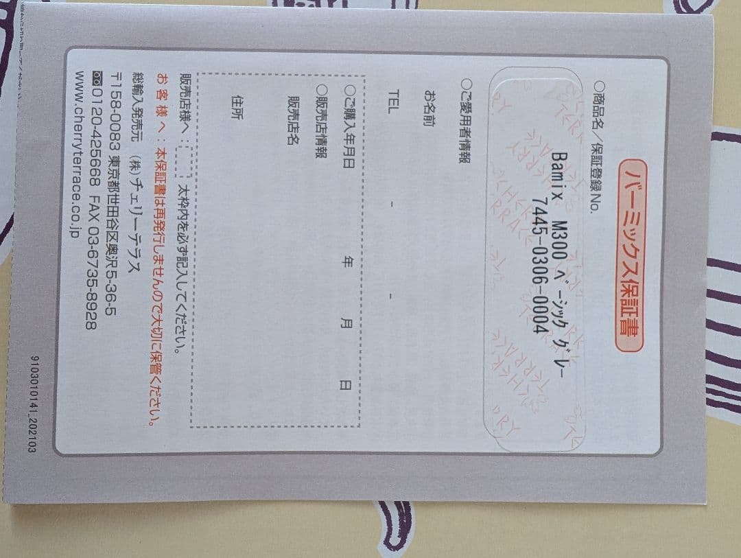 バーミックス M300 ベーシックセット (グレー)