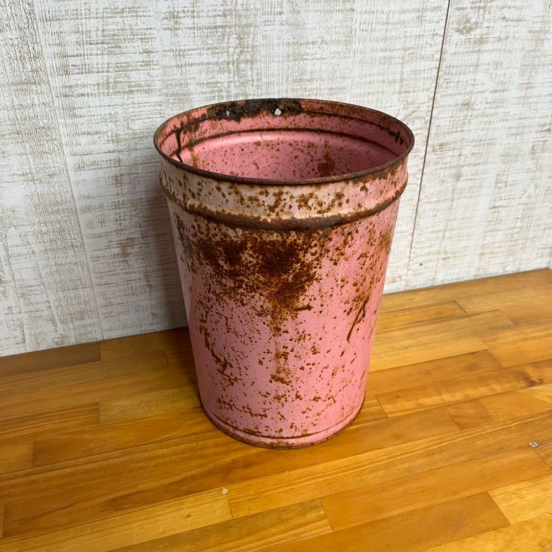 【アンティーク】Bunbuku ブンブク ブリキバケツ ダストボックス ゴミ箱