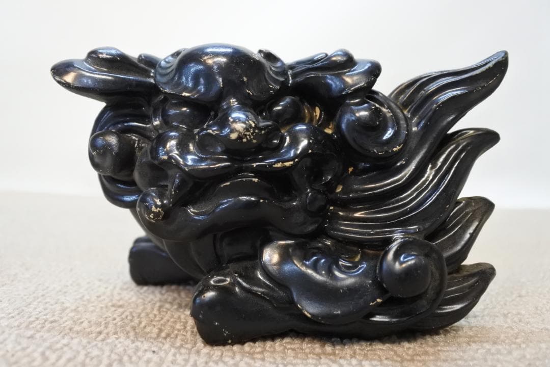 限定値下　【収集品】彫り物　寺院　彫刻　塔婆立　左　獅子　16個入　1021