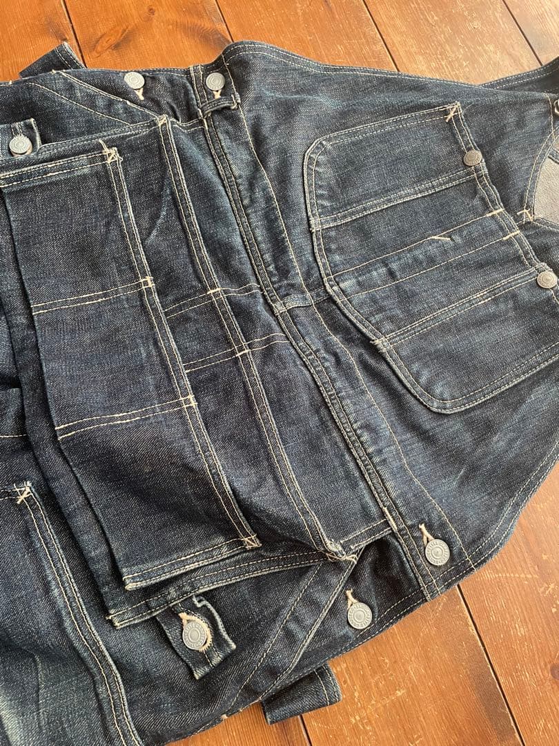 ★希少★EVISU エヴィス カンガルー デニムオーバーオール 34 納品書あり