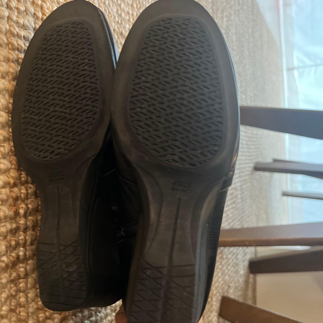 Pedala ぺダラ　レザーブーツ　内側サイドファスナー　24.5㎝　ブラック黒