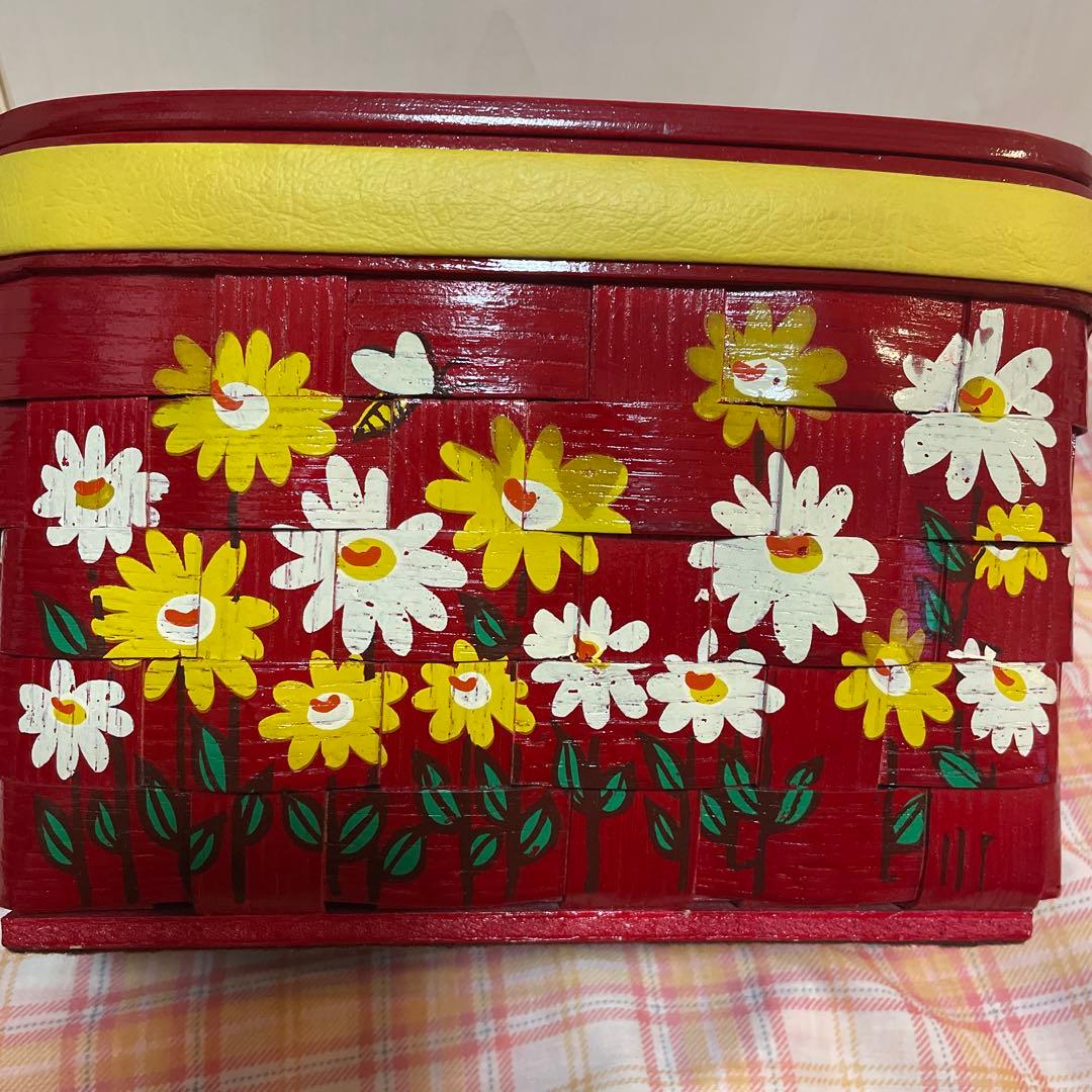 Caro-Nan カロナン　バスケット　カゴ　バッグ　鏡付き　アンティーク