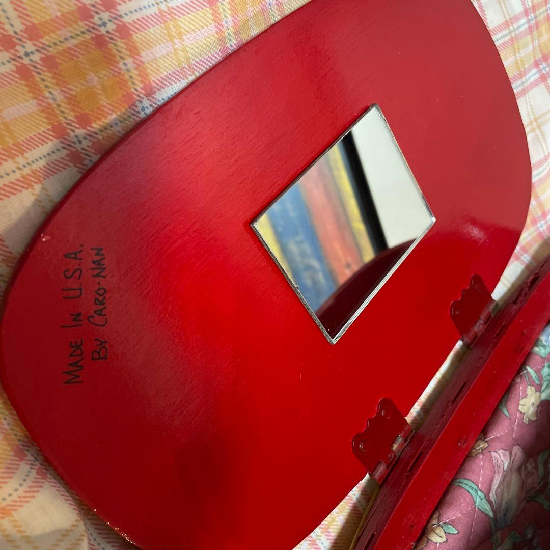 Caro-Nan カロナン　バスケット　カゴ　バッグ　鏡付き　アンティーク