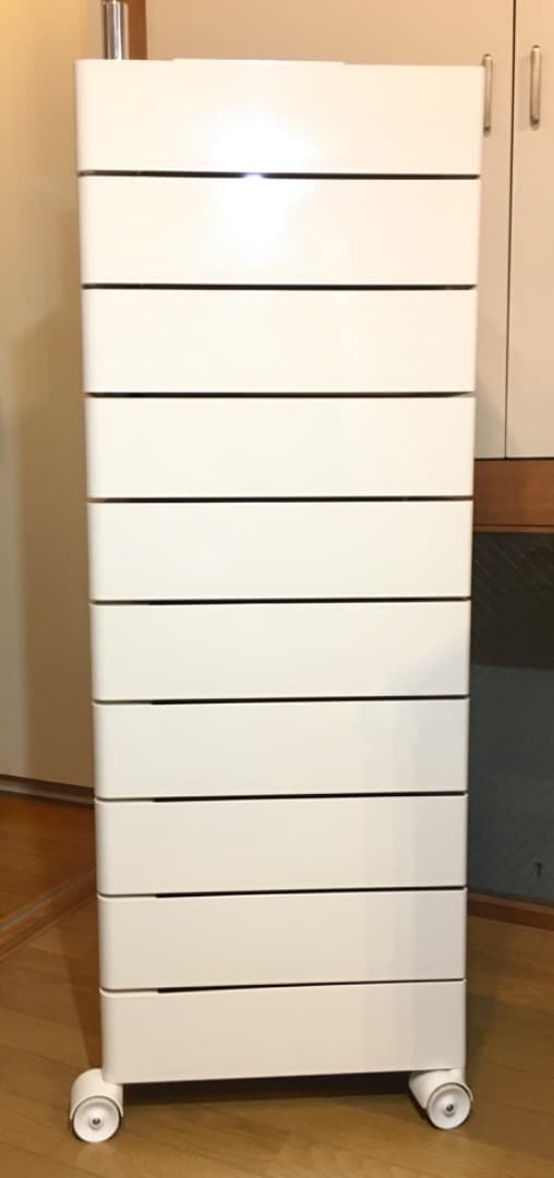 ○10段 美品 Ｍagis 正規品 キャスター付きワゴン 360°コンテナ 家具