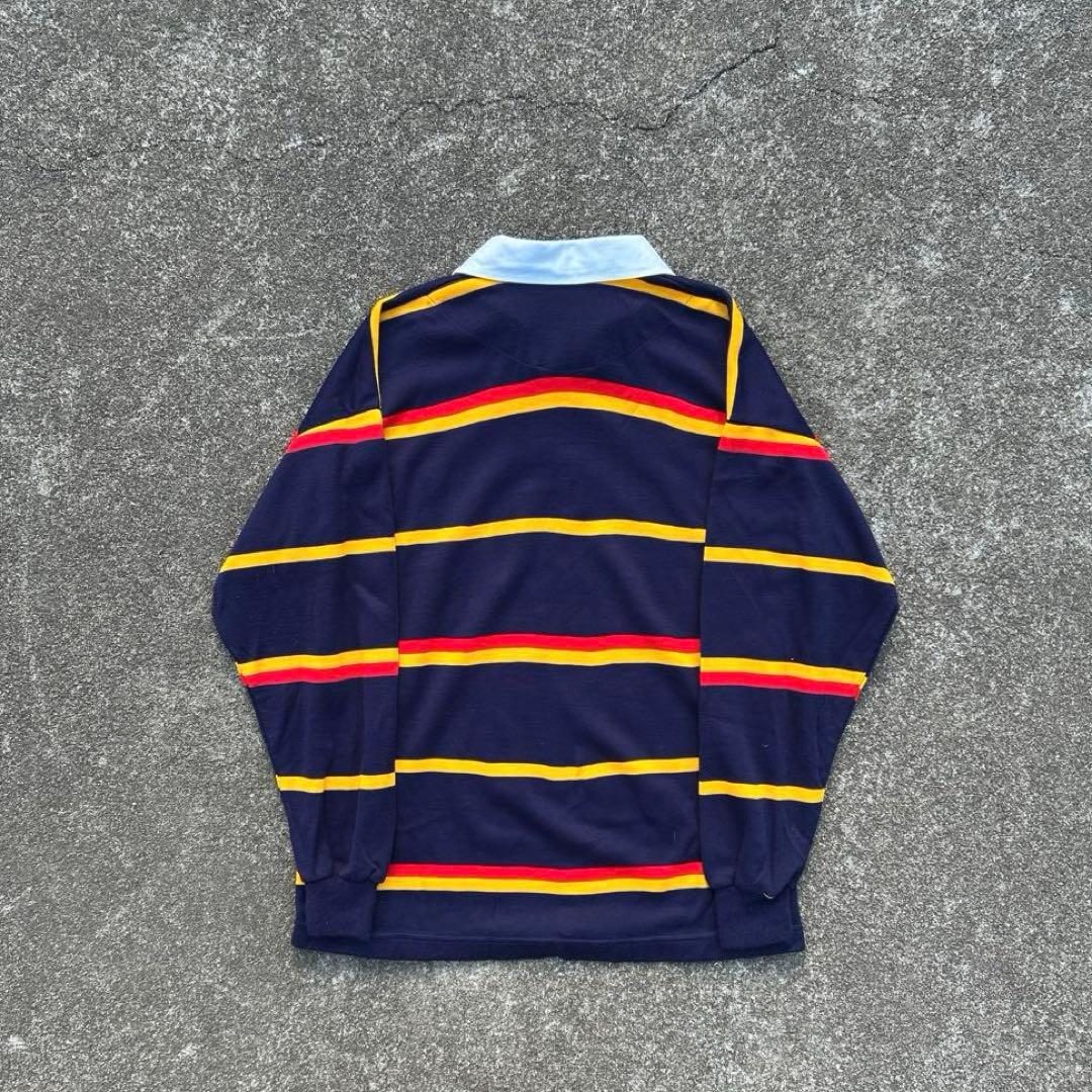 90s lonsdale ラガーシャツ　ボーダー　短丈　メンズ　古着