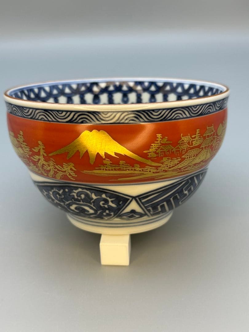 茶道具　茶碗　林淡幽　金襴手