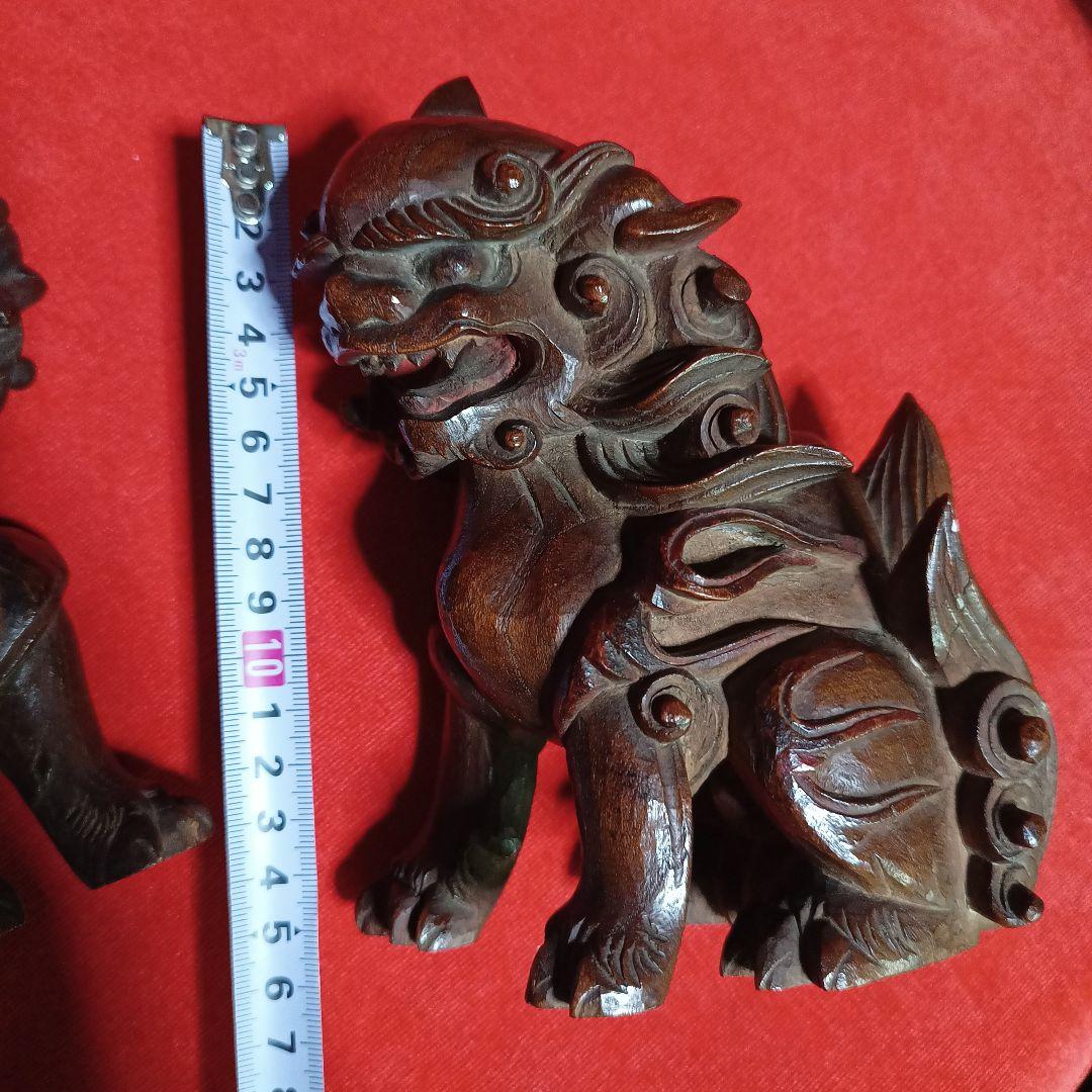 獅子　狛犬　阿吽　セット　彫刻　木彫　守り神　神社　仏閣　だんじり