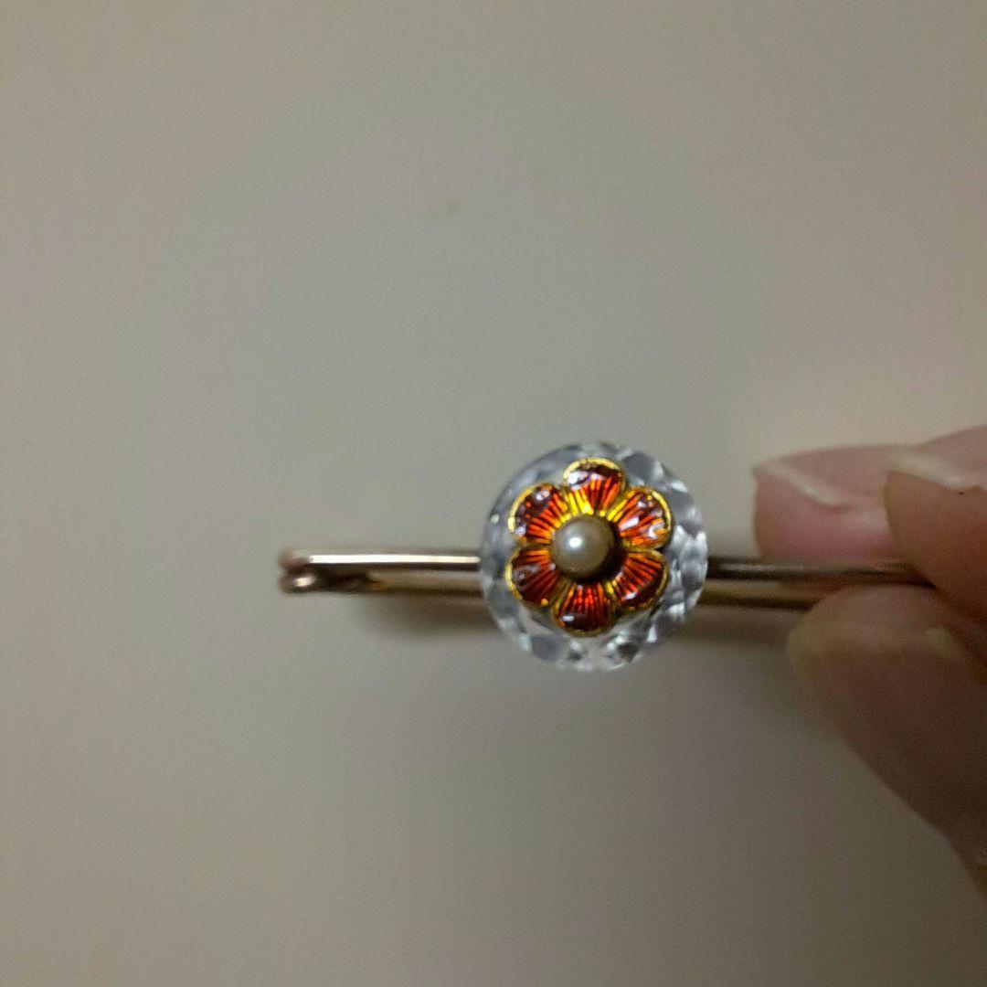 アンティークエナメルブローチ