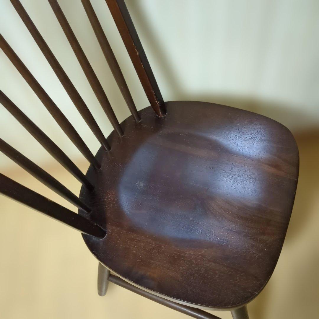 飛騨産業キツツキマークアンティークウィンザーチェア