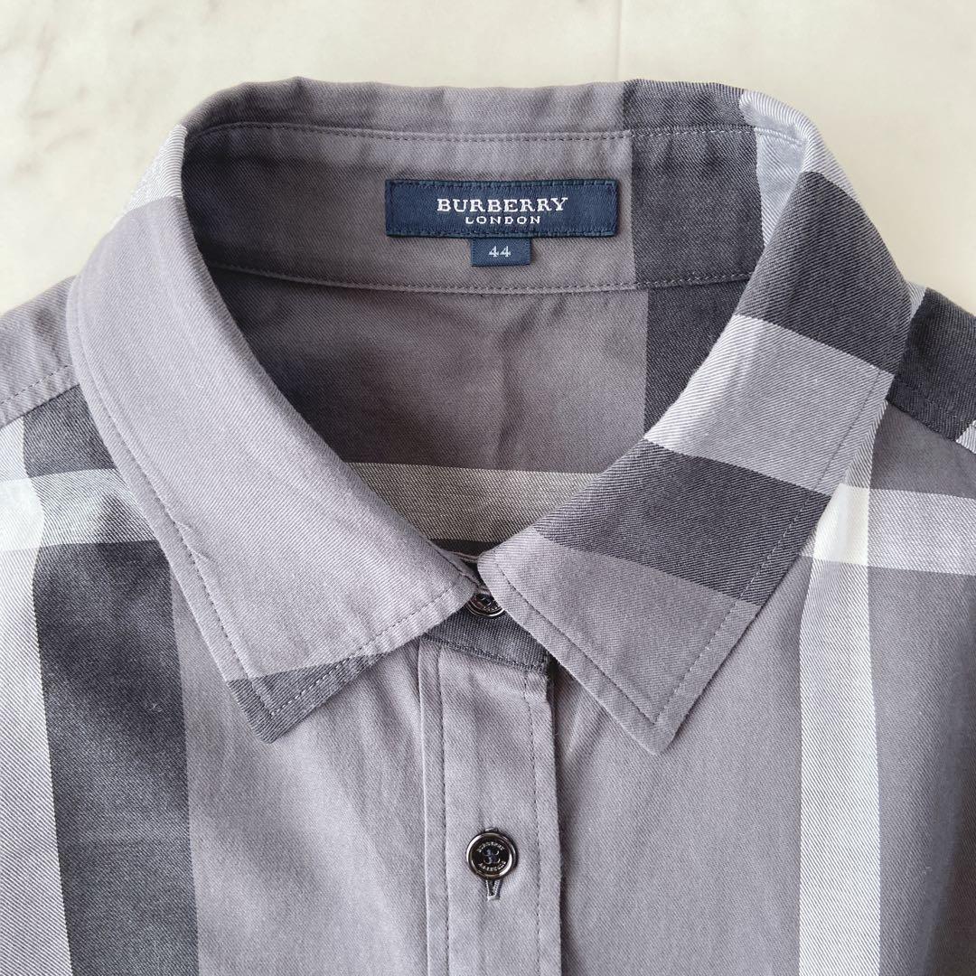 ✨美品✨バーバリーロンドン✨メガチェック　長袖シャツ　サイズ44 レディース