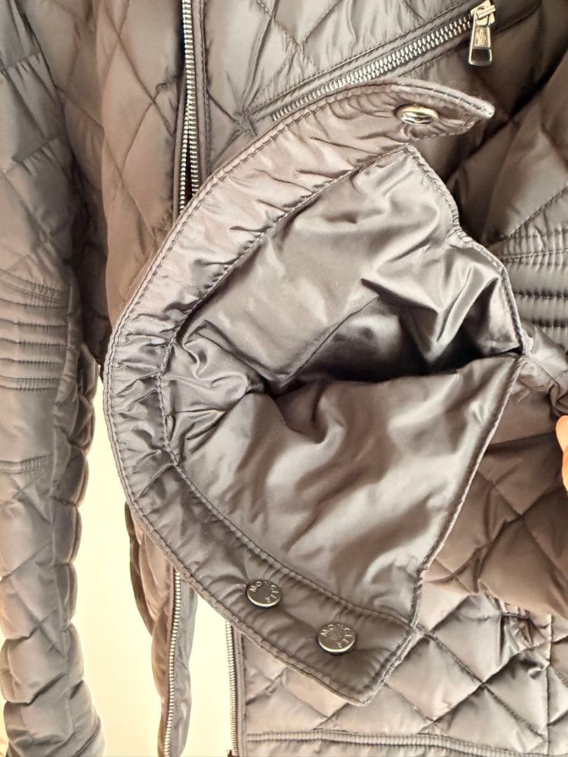 モンクレール BREITMAN ライダース ダウンジャケット 黒　サイズ 4