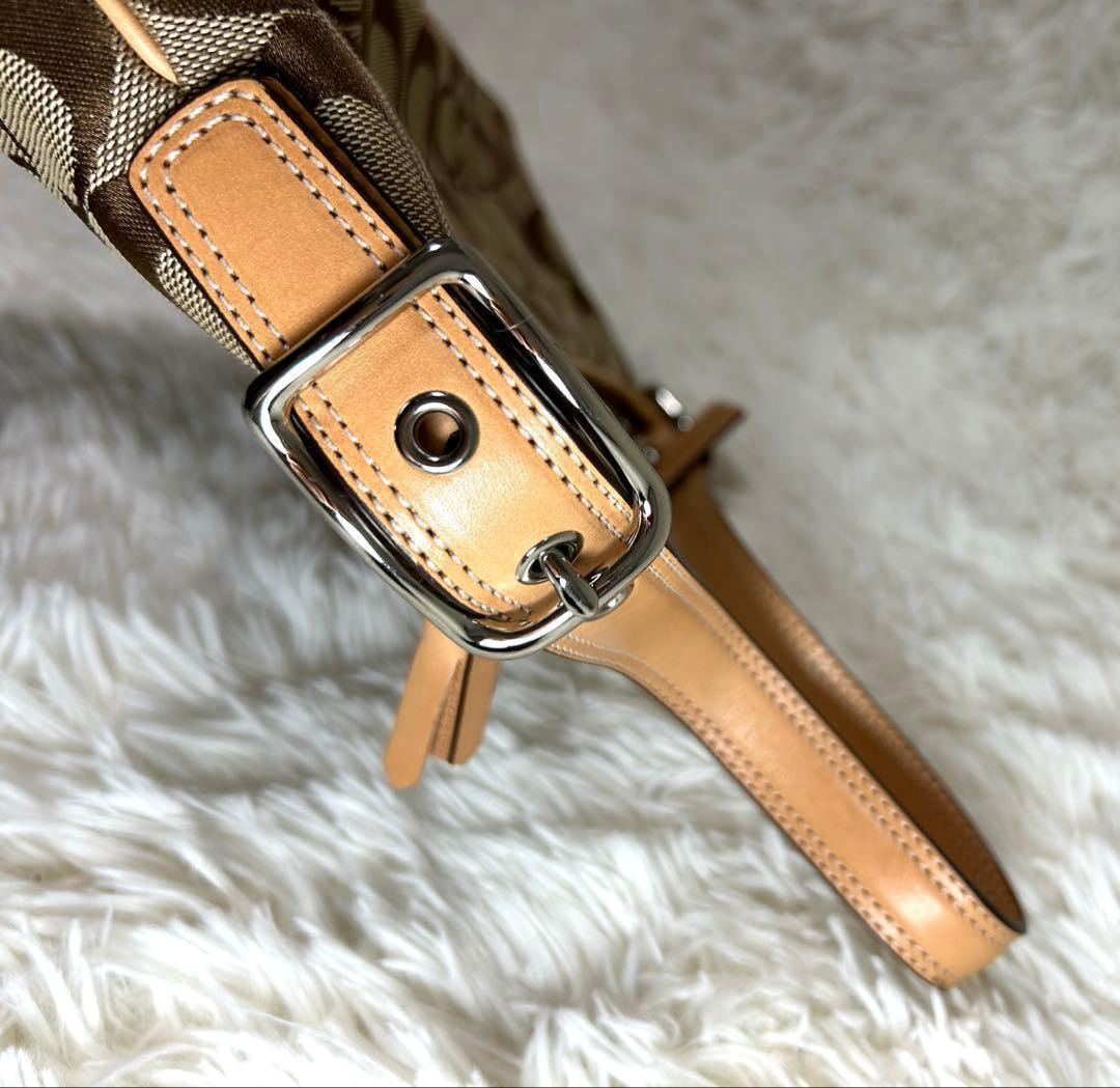 極美品✨COACH シグネチャー　ハンドバッグ　ワンショルダー