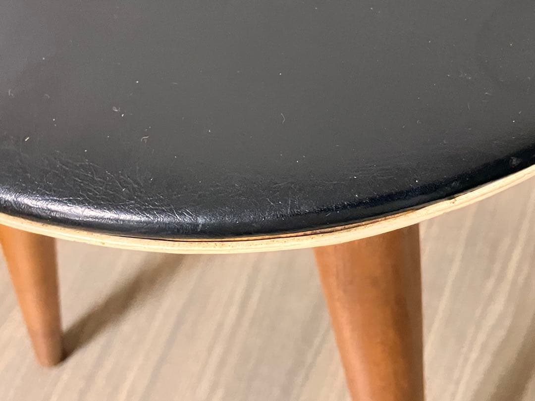 天童木工 オールド リングスツール 黒　希少 ヴィンテージ アンティーク