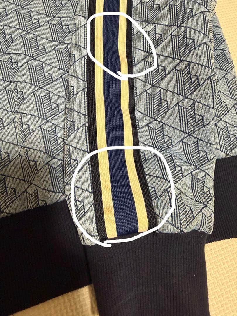 LACOSTE モノグラムジャカードトラックジャケット S