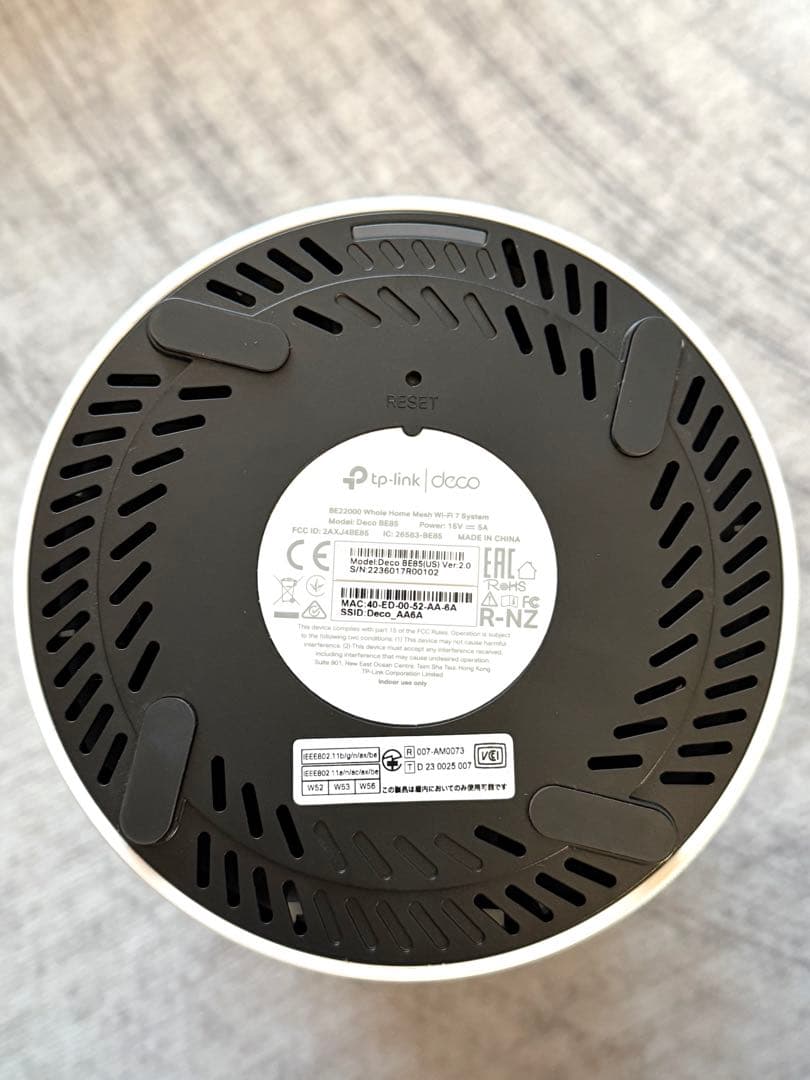 Deco BE22000 メッシュWi-Fi 7 超高速メッシュルーター