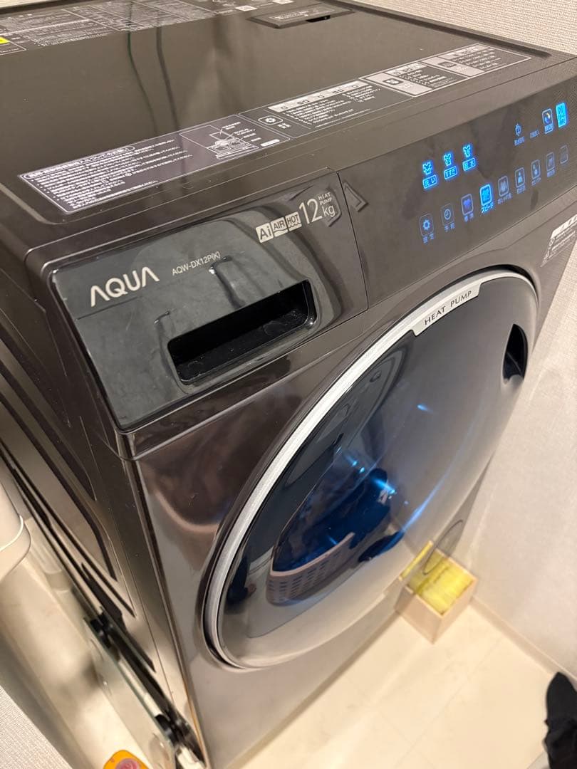 値下げ AQUA ドラム式洗濯機 12kg ヒートポンプ式