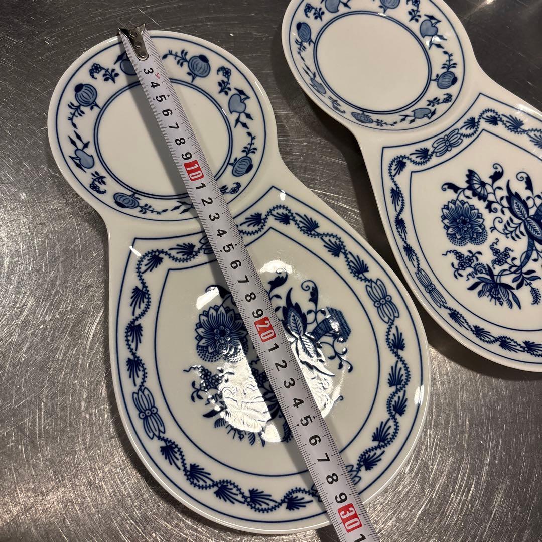 ブルーオニオン　プレート　大皿　ブレックファースト　チェコ