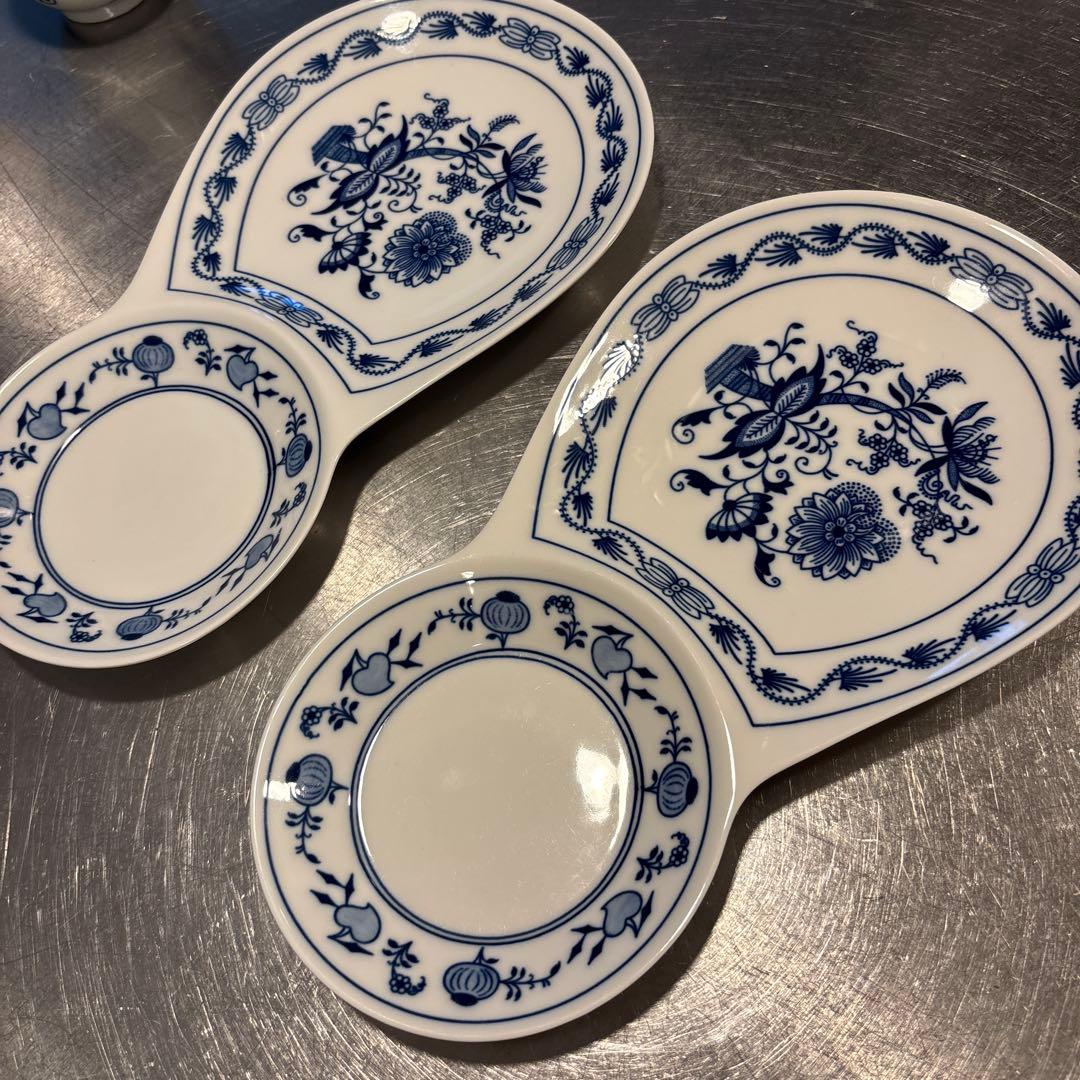 ブルーオニオン　プレート　大皿　ブレックファースト　チェコ