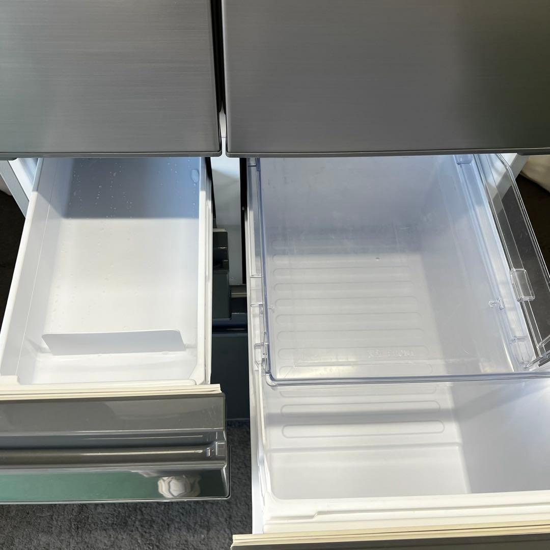 133⭕️冷蔵庫　大型　シャープ　500ℓ 両開き　シルバー　安い　中古　設置無料
