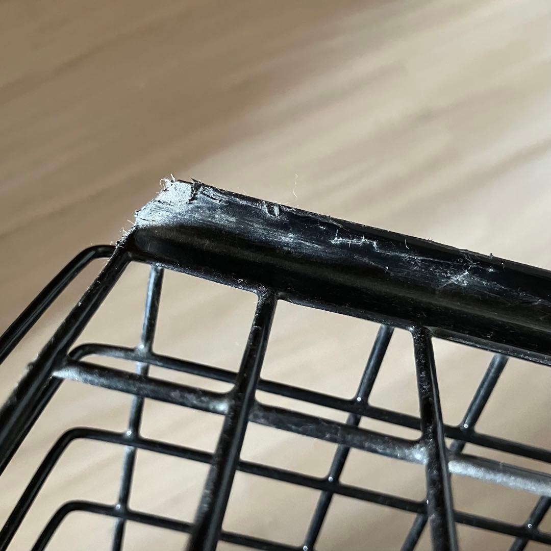 ブラックスチールパソコンデスク 引き出し付き