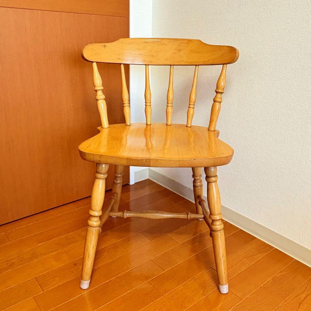 飛騨家具 WINDS 太平 ダイニングチェア ② 2脚 レトロ モダン ウインザ