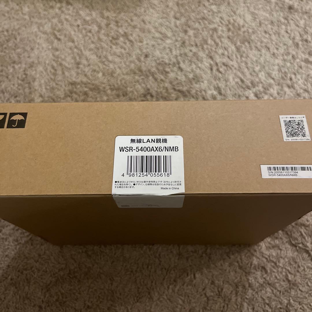 新品未使用Buffalo WSR-5400AX6/NMB 無線LAN親機ルーター