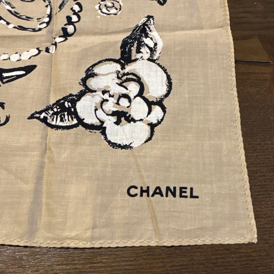 CHANEL 花柄 ハンカチ