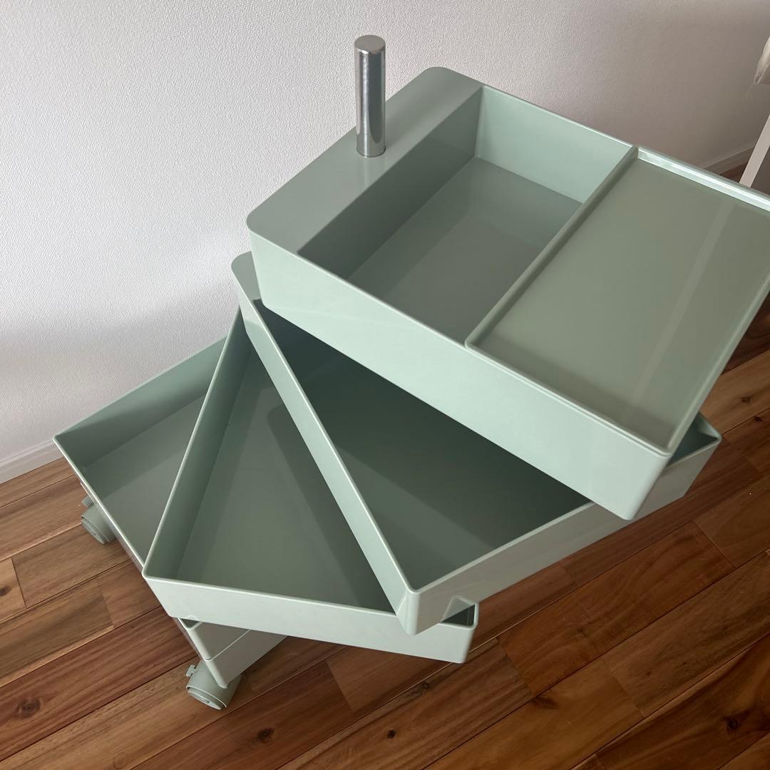 (新品)MarketB ライトグリーン 4段収納カート 値下げできます！