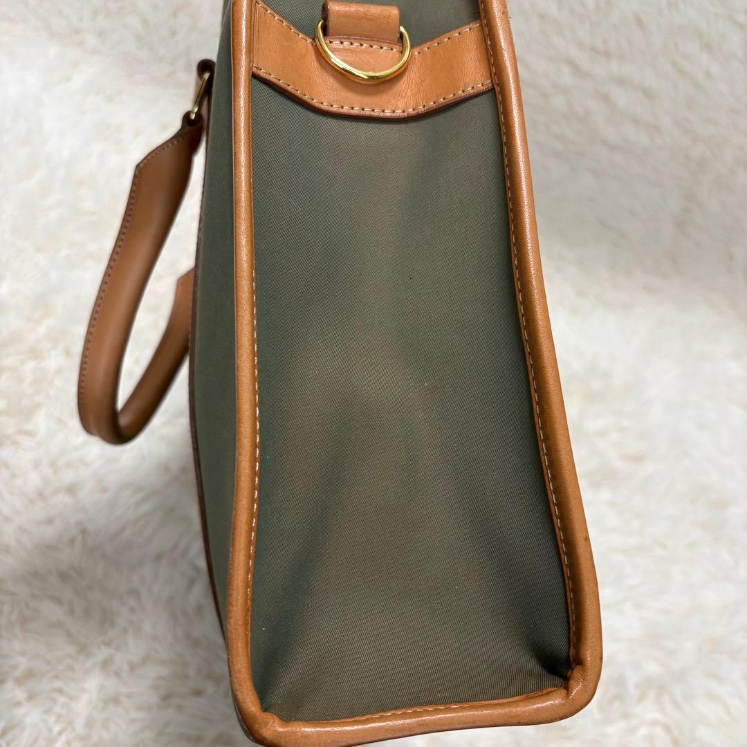 【美品】バーバリー レザー ビジネスバッグ 2way ノバチェック A4書類収納