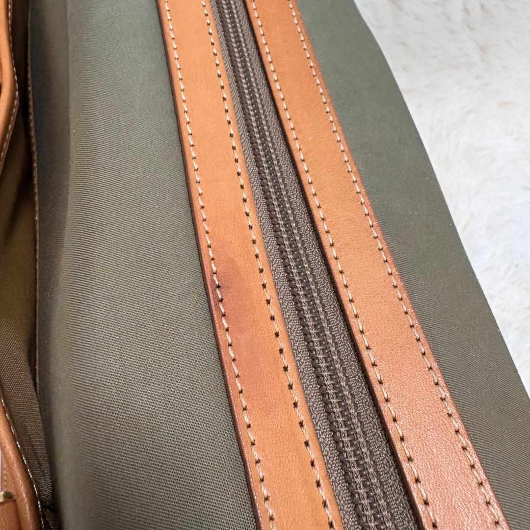 【美品】バーバリー レザー ビジネスバッグ 2way ノバチェック A4書類収納