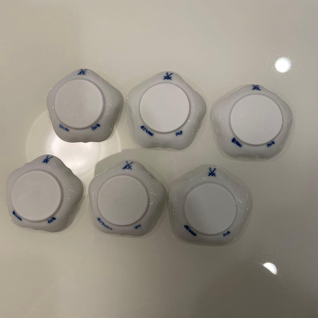 マイセン　Meissenブルーオーキッド　スプーンレスト箸置き6個