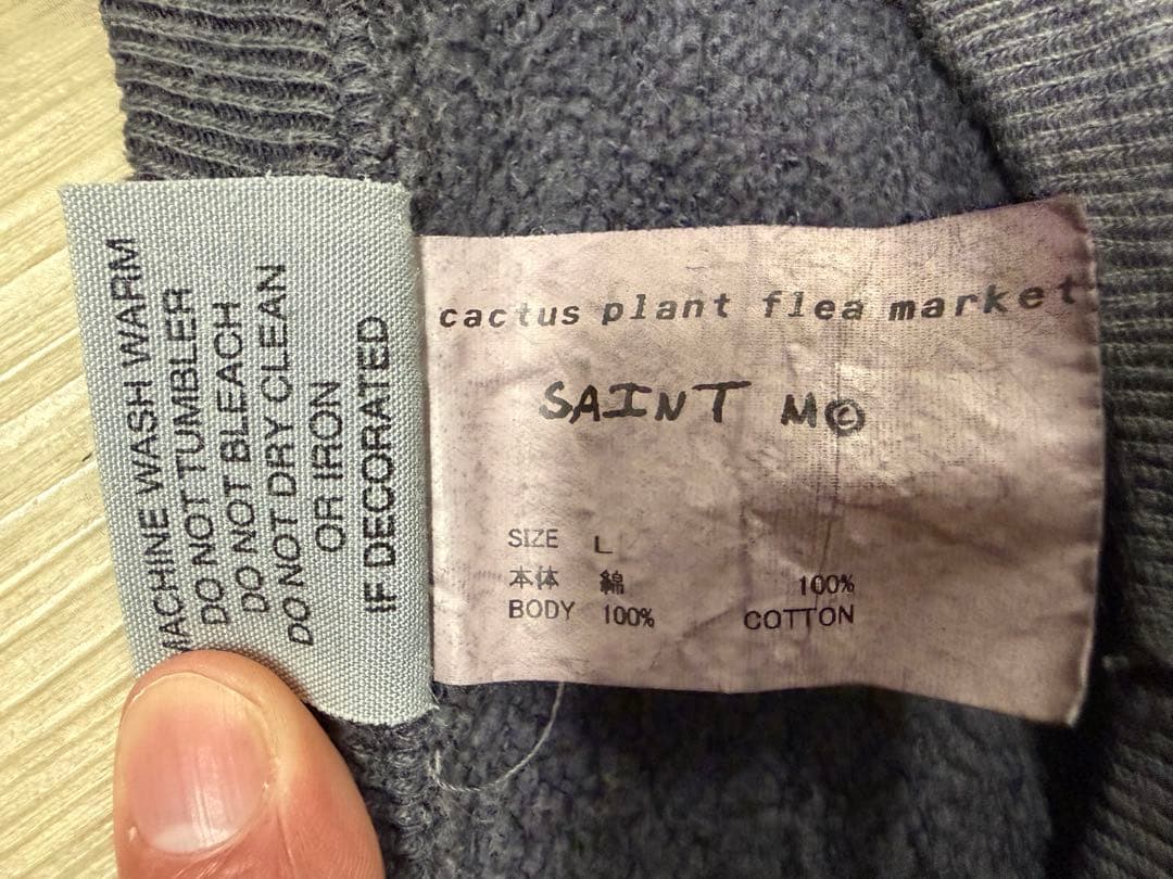 SAINT Mxxxxxx スマイル スウェット Lサイズ ヴィンテージ加工