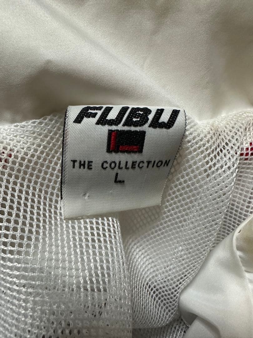 FUBU ホワイト ナイロン　セットアップ