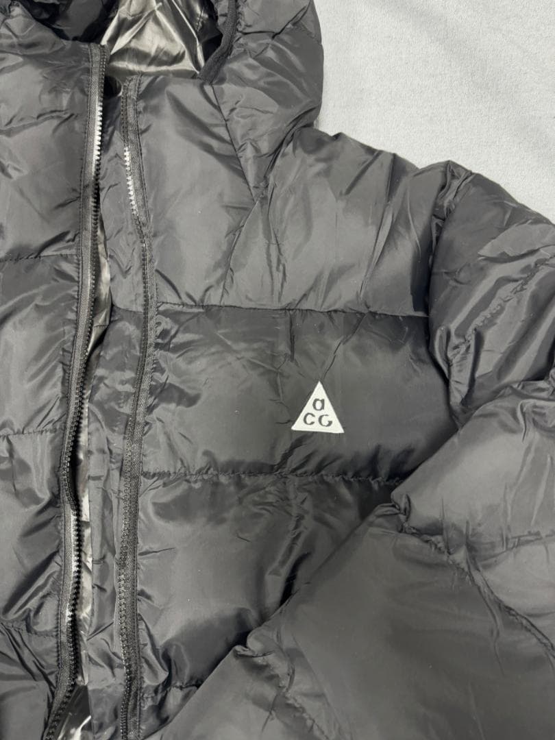 ACGフード付きダウンジャケット ブラック