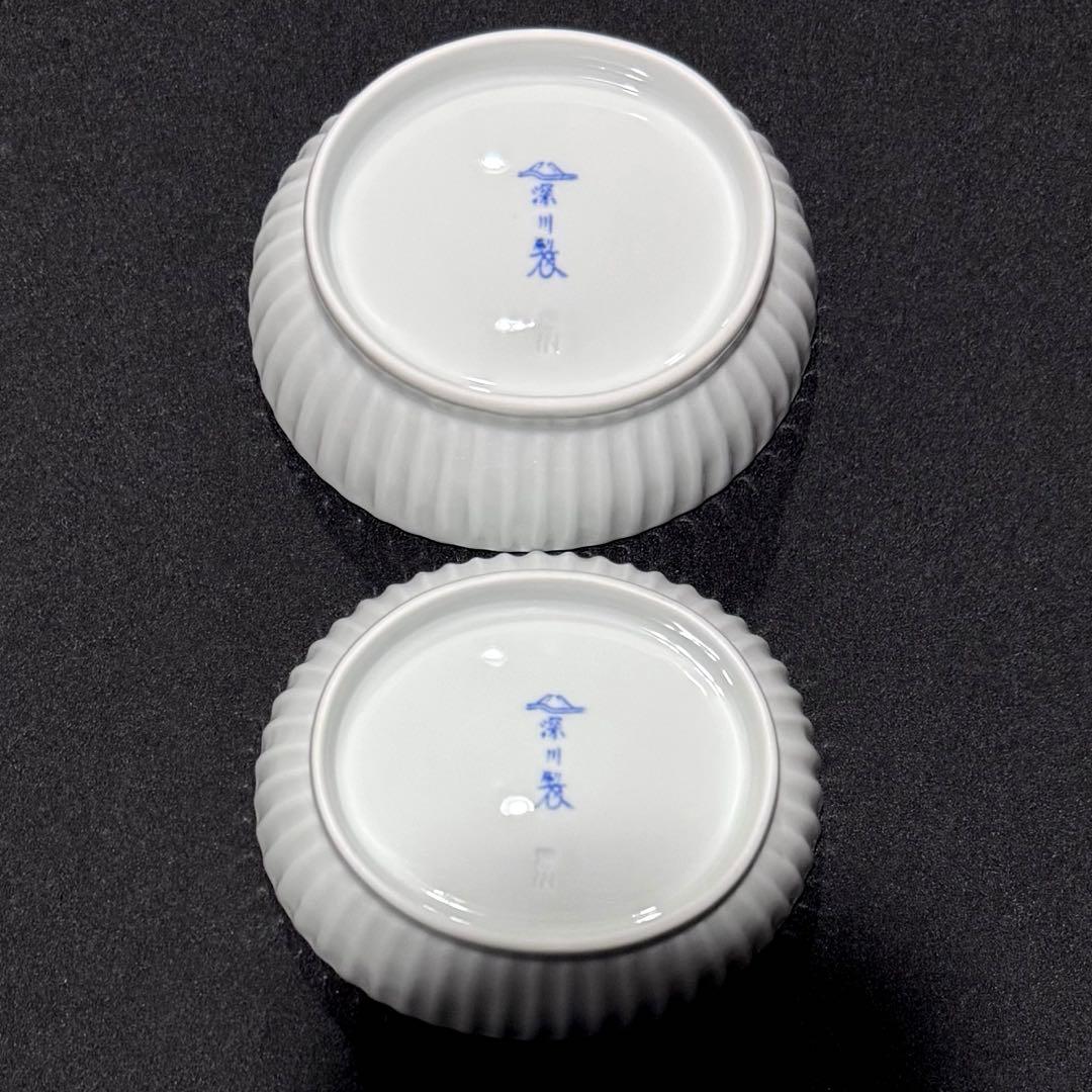 深川製磁　ブルーワイナリー　角大皿（一房　二房）　ペア　小付　葡萄