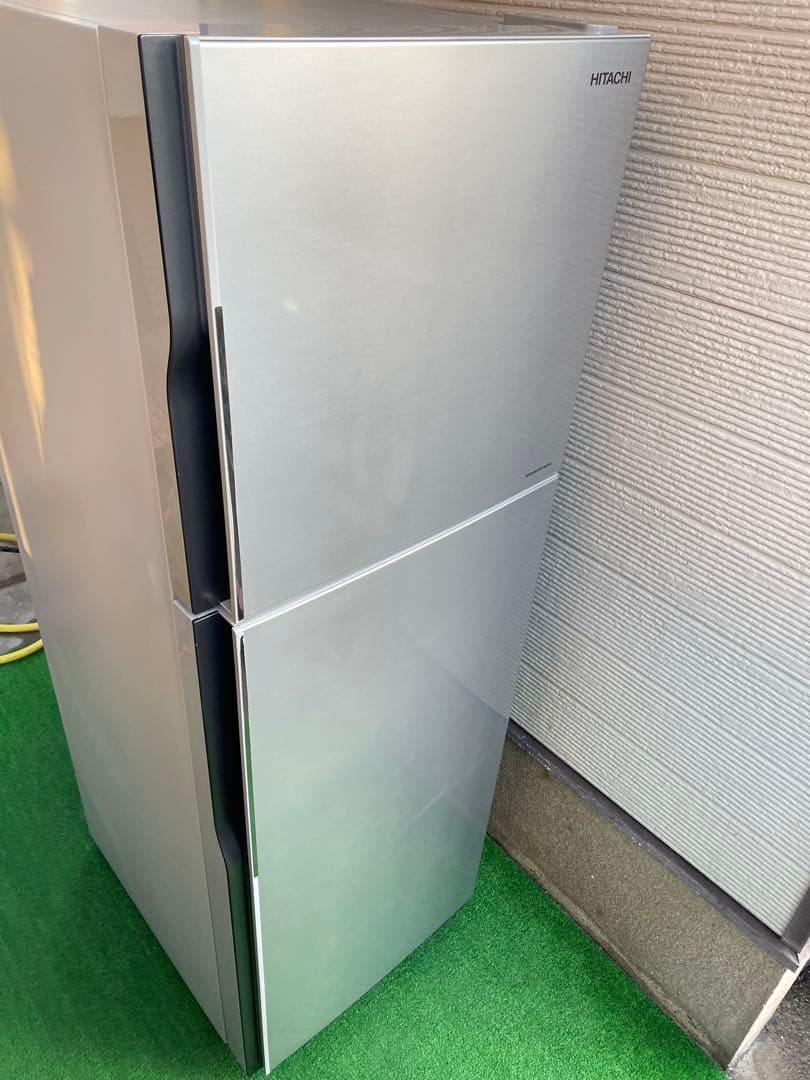 623分解洗浄済み✨ 日立 おしゃれメタリックシルバー2ドア冷蔵庫 インバーター