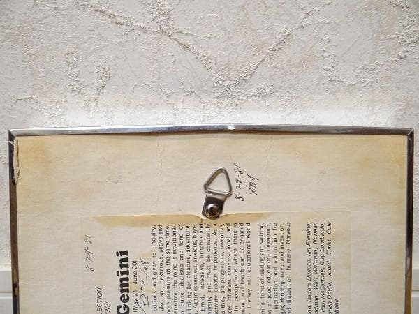 希少 ビンテージ ZODIAC Gemini 双子座 グラフィックプリントガラス