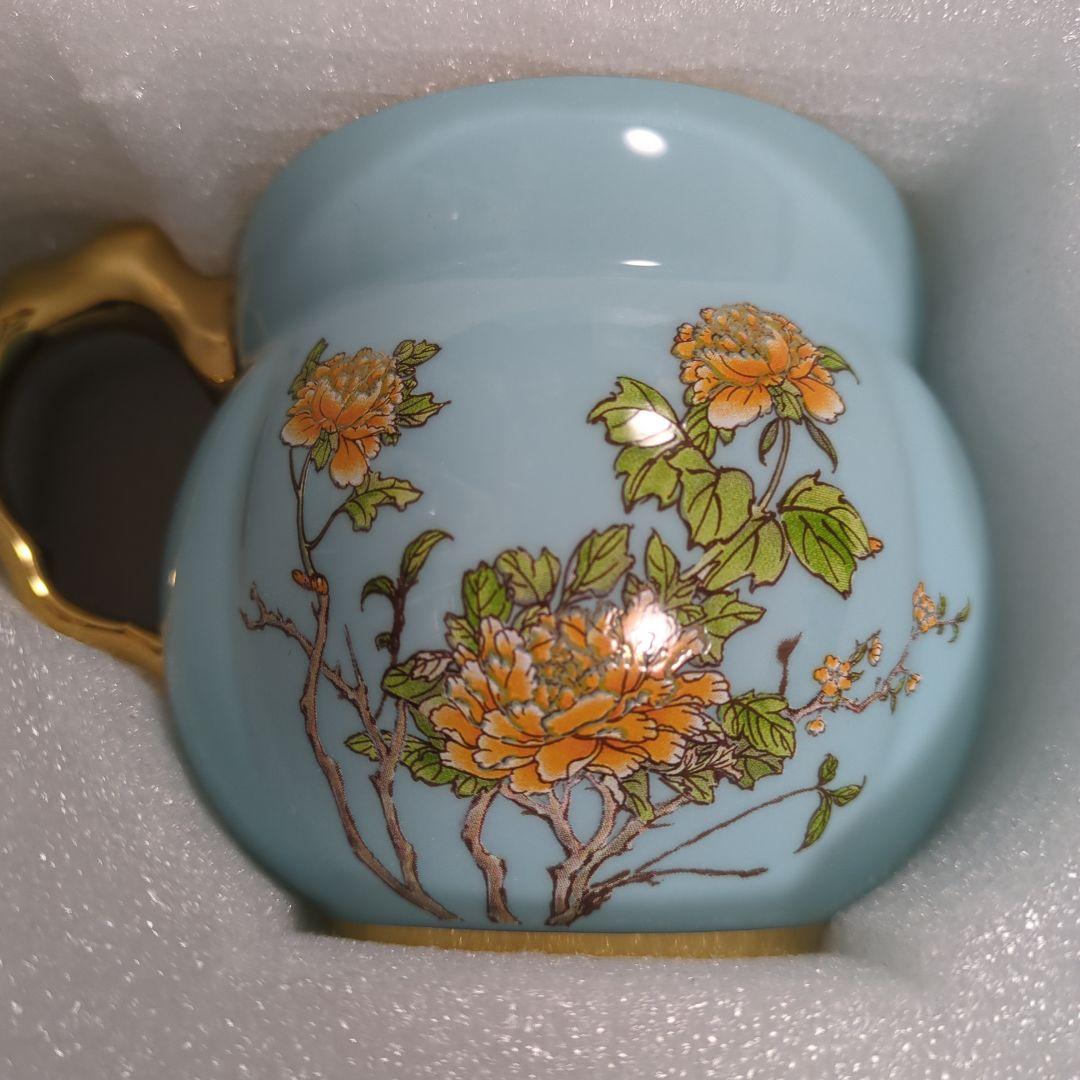 【G20公式国賓級】夫人瓷 西湖蓝 ペアマグカップ 新品未使用・完品