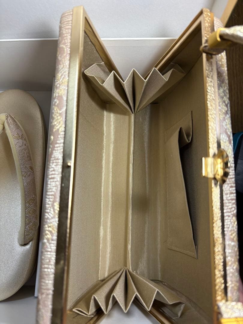 草履とバッグのセット SA-9026 アイボリー