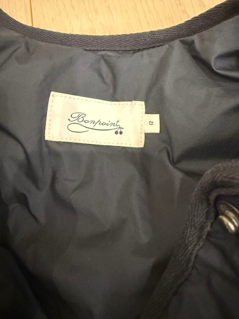 Bonpoint ネイビー キルティングジャケット 12